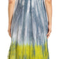 Sakkas Sofia Women's Flowy Summer Maxi Beach Dress Tie-dye w/Batik & Short Sleeves