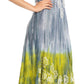 Sakkas Sofia Women's Flowy Summer Maxi Beach Dress Tie-dye w/Batik & Short Sleeves