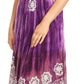 Sakkas Sofia Women's Flowy Summer Maxi Beach Dress Tie-dye w/Batik & Short Sleeves