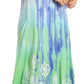 Sakkas Sofia Women's Flowy Summer Maxi Beach Dress Tie-dye w/Batik & Short Sleeves