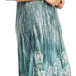 Sakkas Sofia Women's Flowy Summer Maxi Beach Dress Tie-dye w/Batik & Short Sleeves