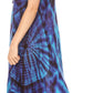 Sakkas Ada Women Cold Shoulder Caftan Relax Long Maxi Dress on Tie-dye with Corset
