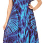Sakkas Ada Women Cold Shoulder Caftan Relax Long Maxi Dress on Tie-dye with Corset