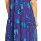 Sakkas Ada Women Cold Shoulder Caftan Relax Long Maxi Dress on Tie-dye with Corset