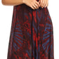 Sakkas Ada Women Cold Shoulder Caftan Relax Long Maxi Dress on Tie-dye with Corset
