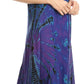 Sakkas Ada Women Cold Shoulder Caftan Relax Long Maxi Dress on Tie-dye with Corset