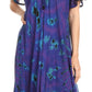 Sakkas Ada Women Cold Shoulder Caftan Relax Long Maxi Dress on Tie-dye with Corset