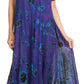 Sakkas Ada Women Cold Shoulder Caftan Relax Long Maxi Dress on Tie-dye with Corset