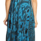 Sakkas Ada Women Cold Shoulder Caftan Relax Long Maxi Dress on Tie-dye with Corset