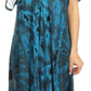 Sakkas Ada Women Cold Shoulder Caftan Relax Long Maxi Dress on Tie-dye with Corset