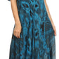 Sakkas Ada Women Cold Shoulder Caftan Relax Long Maxi Dress on Tie-dye with Corset