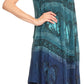Sakkas Etta Women's Sleeveless Casual Summer Maxi Loose Fit Tie Dye Long Dress