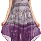 Sakkas Etta Women's Sleeveless Casual Summer Maxi Loose Fit Tie Dye Long Dress