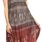 Sakkas Etta Women's Sleeveless Casual Summer Maxi Loose Fit Tie Dye Long Dress