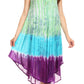 Sakkas Etta Women's Sleeveless Casual Summer Maxi Loose Fit Tie Dye Long Dress