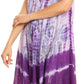 Sakkas Etta Women's Sleeveless Casual Summer Maxi Loose Fit Tie Dye Long Dress