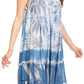 Sakkas Etta Women's Sleeveless Casual Summer Maxi Loose Fit Tie Dye Long Dress