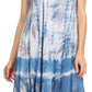 Sakkas Etta Women's Sleeveless Casual Summer Maxi Loose Fit Tie Dye Long Dress