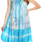 Sakkas Etta Women's Sleeveless Casual Summer Maxi Loose Fit Tie Dye Long Dress