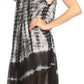 Sakkas Etta Women's Sleeveless Casual Summer Maxi Loose Fit Tie Dye Long Dress