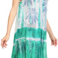 Sakkas Etta Women's Sleeveless Casual Summer Maxi Loose Fit Tie Dye Long Dress
