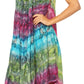 Sakkas Mita Women's Midi Loose Sleeveless Casual Sundress Tank Dress Cover-up