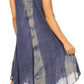 Sakkas Mita Women's Midi Loose Sleeveless Casual Sundress Tank Dress Cover-up