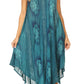 Sakkas Mita Women's Midi Loose Sleeveless Casual Sundress Tank Dress Cover-up