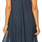 Sakkas Mita Women's Midi Loose Sleeveless Casual Sundress Tank Dress Cover-up