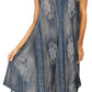 Sakkas Mita Women's Midi Loose Sleeveless Casual Sundress Tank Dress Cover-up
