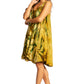 Sakkas Artemi Women's Casual Short Tie-dye Sleeveless Loose Tank Dress Cover-up