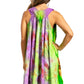 Sakkas Artemi Women's Casual Short Tie-dye Sleeveless Loose Tank Dress Cover-up