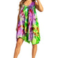 Sakkas Artemi Women's Casual Short Tie-dye Sleeveless Loose Tank Dress Cover-up