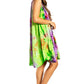 Sakkas Artemi Women's Casual Short Tie-dye Sleeveless Loose Tank Dress Cover-up