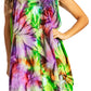 Sakkas Artemi Women's Casual Short Tie-dye Sleeveless Loose Tank Dress Cover-up