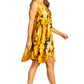 Sakkas Artemi Women's Casual Short Tie-dye Sleeveless Loose Tank Dress Cover-up