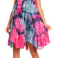 Sakkas Artemi Women's Casual Short Tie-dye Sleeveless Loose Tank Dress Cover-up