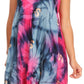 Sakkas Artemi Women's Casual Short Tie-dye Sleeveless Loose Tank Dress Cover-up