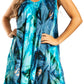Sakkas Artemi Women's Casual Short Tie-dye Sleeveless Loose Tank Dress Cover-up