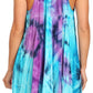Sakkas Artemi Women's Casual Short Tie-dye Sleeveless Loose Tank Dress Cover-up