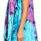 Sakkas Artemi Women's Casual Short Tie-dye Sleeveless Loose Tank Dress Cover-up