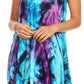 Sakkas Artemi Women's Casual Short Tie-dye Sleeveless Loose Tank Dress Cover-up