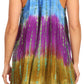 Sakkas Artemi Women's Casual Short Tie-dye Sleeveless Loose Tank Dress Cover-up
