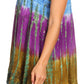 Sakkas Artemi Women's Casual Short Tie-dye Sleeveless Loose Tank Dress Cover-up
