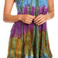 Sakkas Artemi Women's Casual Short Tie-dye Sleeveless Loose Tank Dress Cover-up