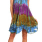 Sakkas Artemi Women's Casual Short Tie-dye Sleeveless Loose Tank Dress Cover-up