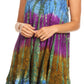 Sakkas Artemi Women's Casual Short Tie-dye Sleeveless Loose Tank Dress Cover-up