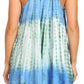 Sakkas Artemi Women's Casual Short Tie-dye Sleeveless Loose Tank Dress Cover-up