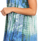 Sakkas Artemi Women's Casual Short Tie-dye Sleeveless Loose Tank Dress Cover-up
