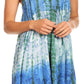 Sakkas Artemi Women's Casual Short Tie-dye Sleeveless Loose Tank Dress Cover-up